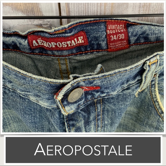 💕Aeropostale Jeans Vintage Bootcut 7166 NWT Medium Wash - Picture 2 of 7